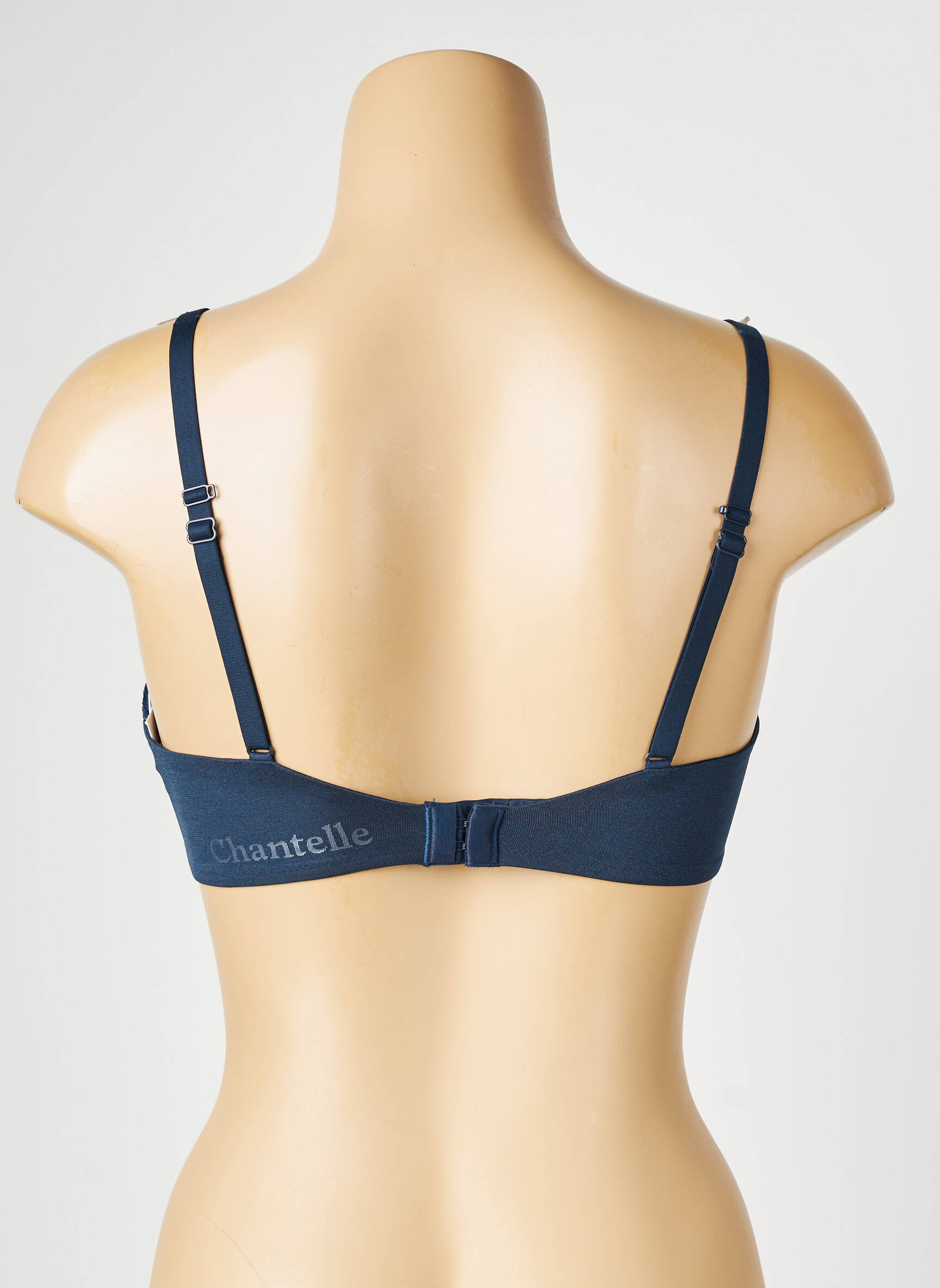 Soutien-gorge effet matière satinée haut soutien-gorge emboitant bleu CHANTELLE femme