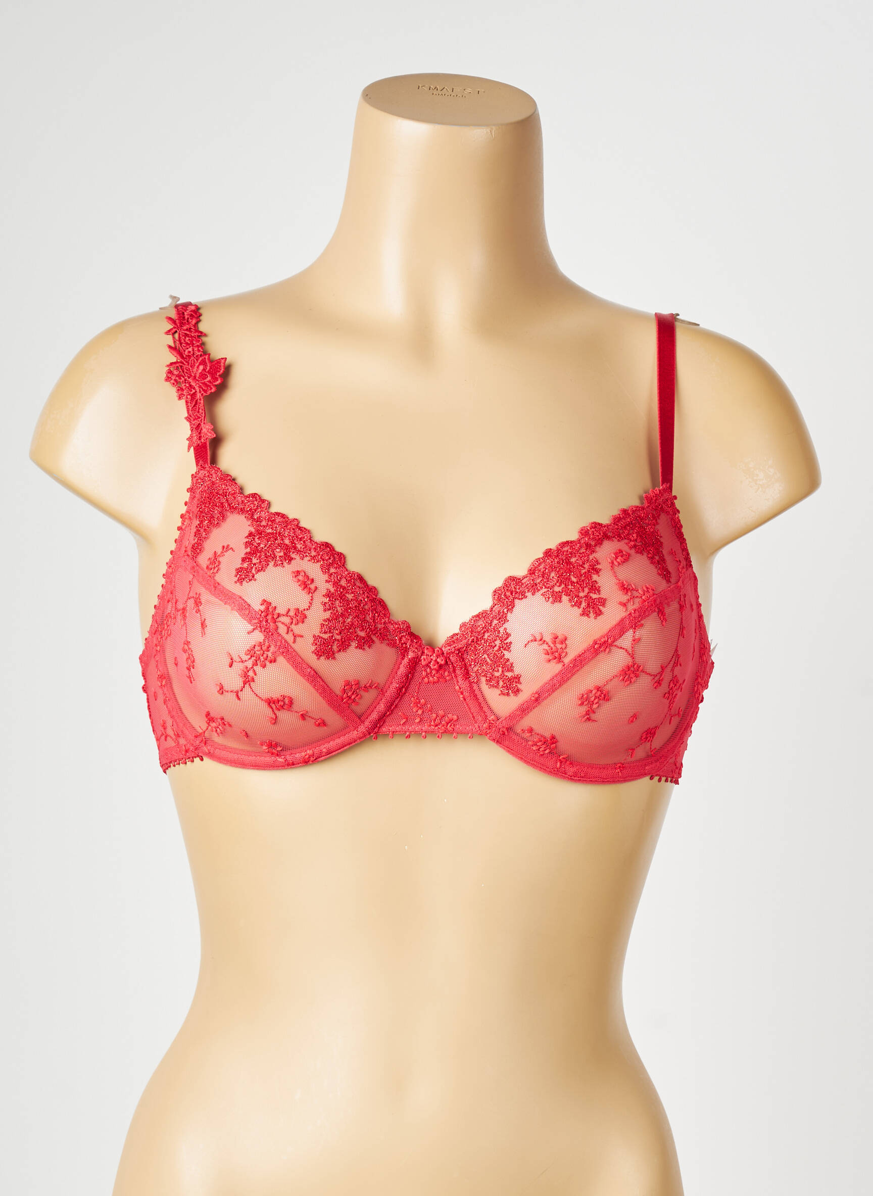 Soutien-gorge légère et transparente haut soutien-gorge emboitant rouge PASSIONATA femme