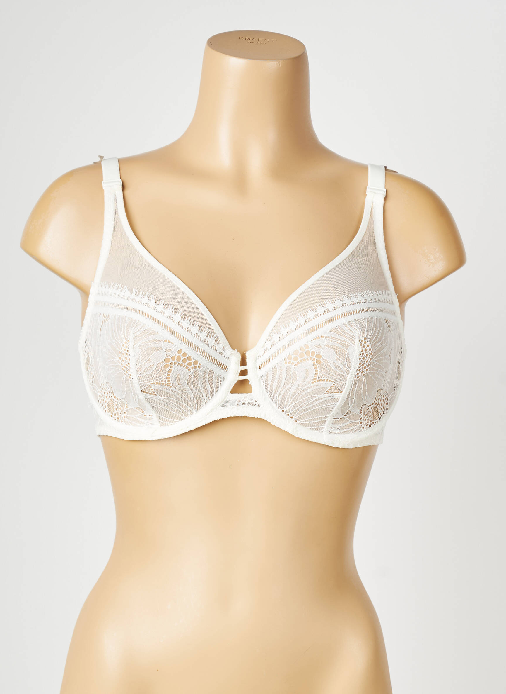 Soutien-gorge broderie haut soutien-gorge emboitant blanc SIMONE PERELE femme