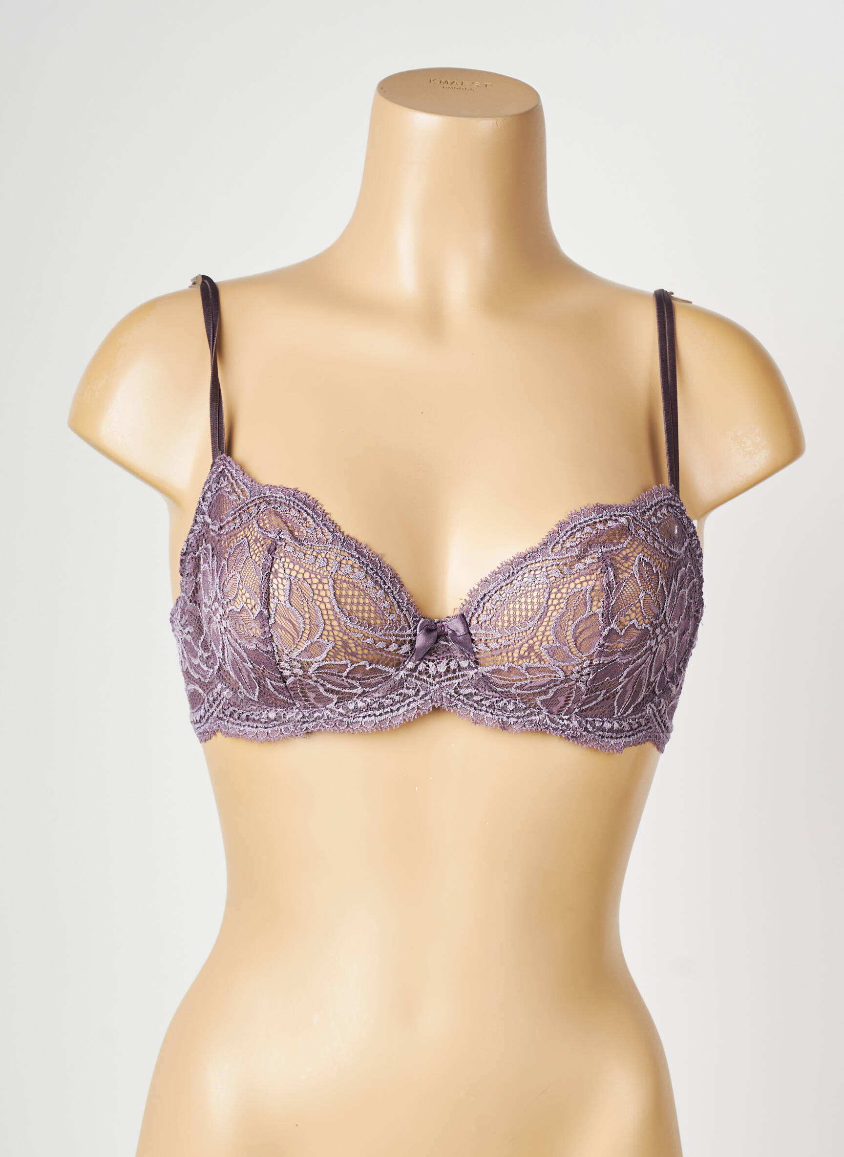 Soutien-gorge tissage dentelle gris SIMONE PERELE femme