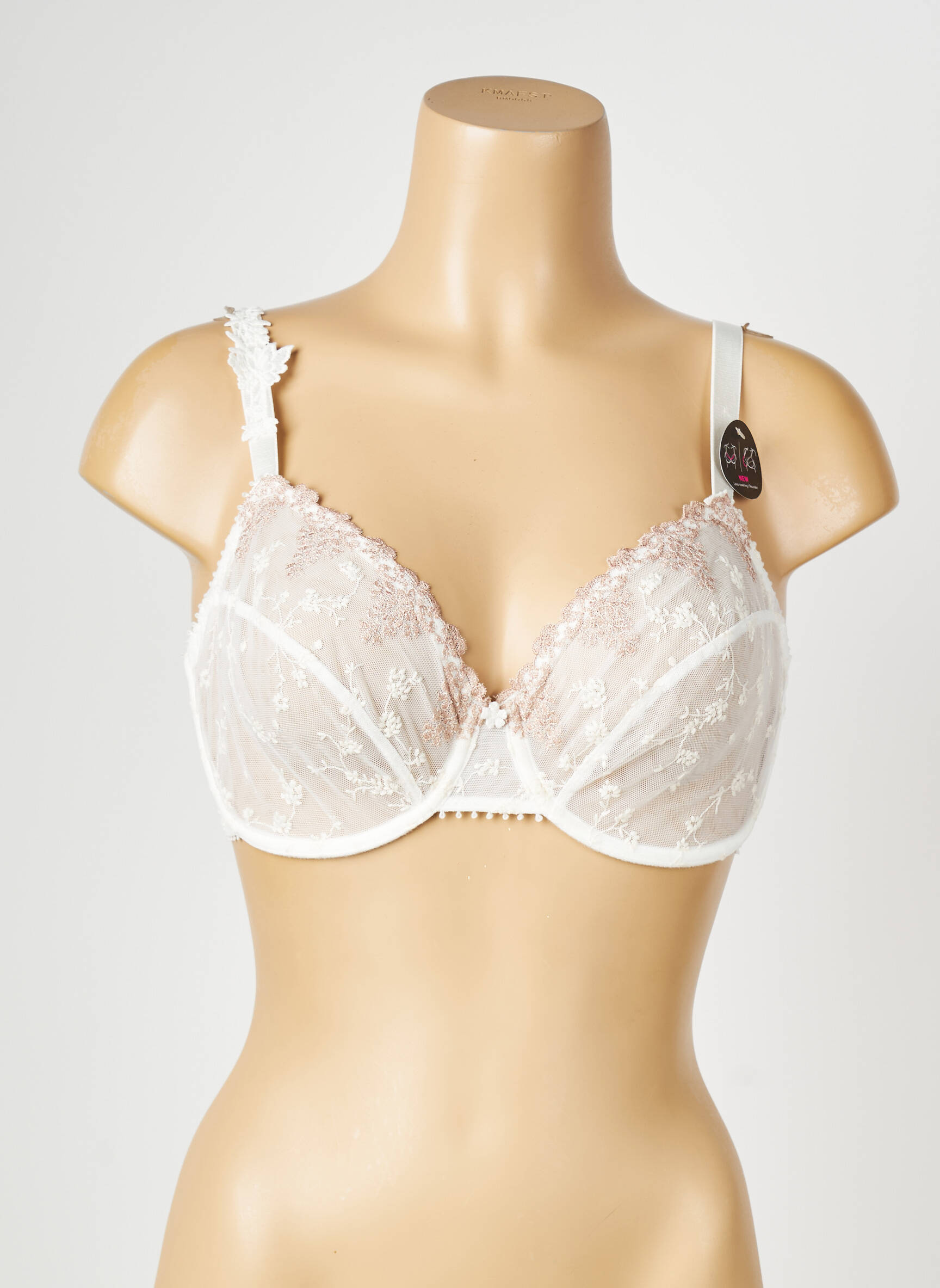 Soutien-gorge légère et transparente haut soutien-gorge emboitant blanc PASSIONATA femme