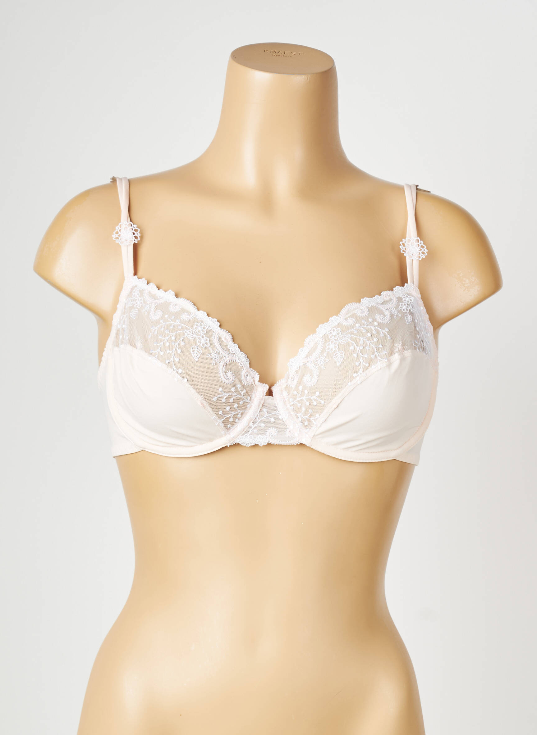 Soutien-gorge légère et transparente haut soutien-gorge emboitant blanc SIMONE PERELE femme
