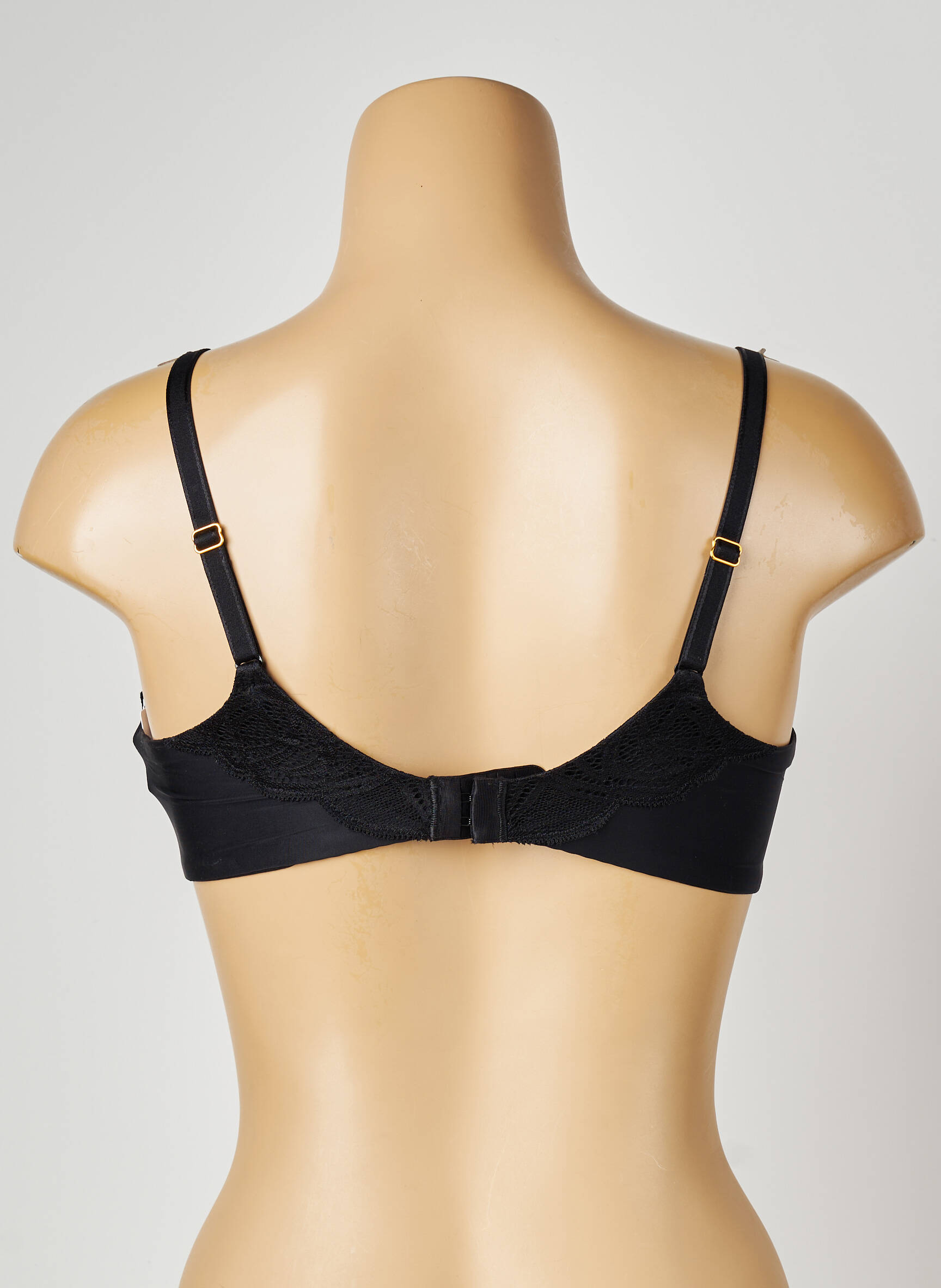 Soutien-gorge effet matière satinée haut soutien-gorge moulé noir FEMILET femme
