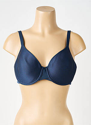 Soutien-gorge effet matière satinée haut soutien-gorge moulé bleu CHANTELLE femme