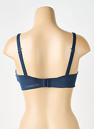 Soutien-gorge effet matière satinée haut soutien-gorge moulé bleu CHANTELLE femme