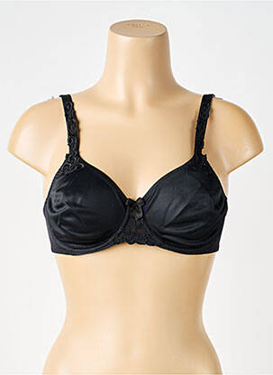 Soutien-gorge effet matière satinée haut soutien-gorge emboitant noir SIMONE PERELE femme