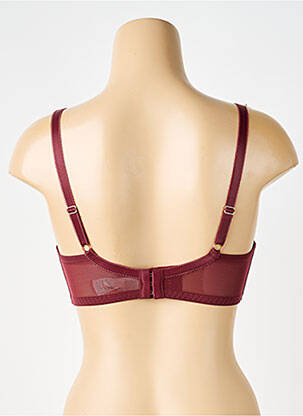 Soutien-gorge effet matière satinée haut soutien-gorge emboitant rouge DORINA femme