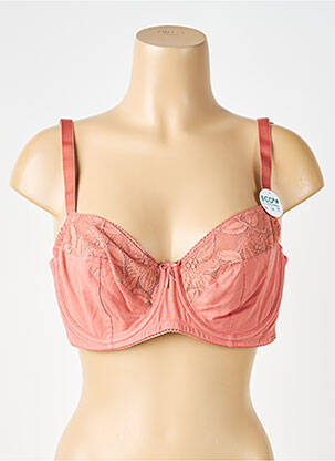 Soutien-gorge effet matière satinée haut soutien-gorge emboitant rose DORINA femme