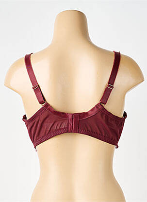 Soutien-gorge effet matière satinée haut soutien-gorge emboitant rouge DORINA femme