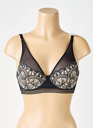 Soutien-gorge légère et transparente haut soutien-gorge emboitant noir DORINA femme