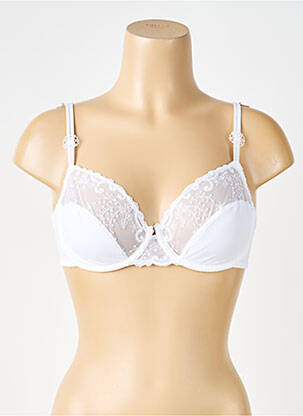 Soutien-gorge légère et transparente haut soutien-gorge emboitant blanc SIMONE PERELE femme