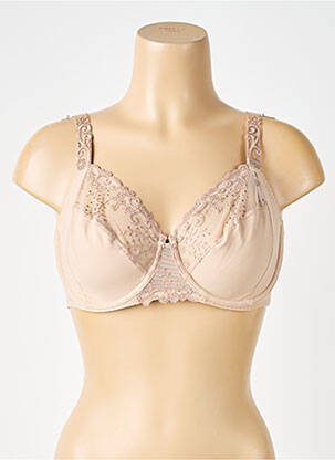 Soutien-gorge effet matière satinée haut soutien-gorge emboitant chair SIMONE PERELE femme