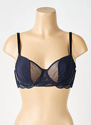 Soutien-gorge légère et transparente haut soutien-gorge emboitant bleu SIMONE PERELE femme