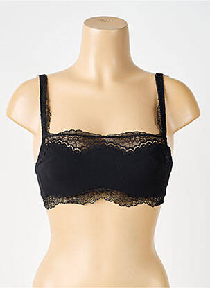 Soutien-gorge effet matière satinée haut soutien-gorge emboitant noir SIMONE PERELE femme