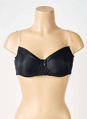 Soutien-gorge effet matière satinée haut soutien-gorge emboitant noir SIMONE PERELE femme