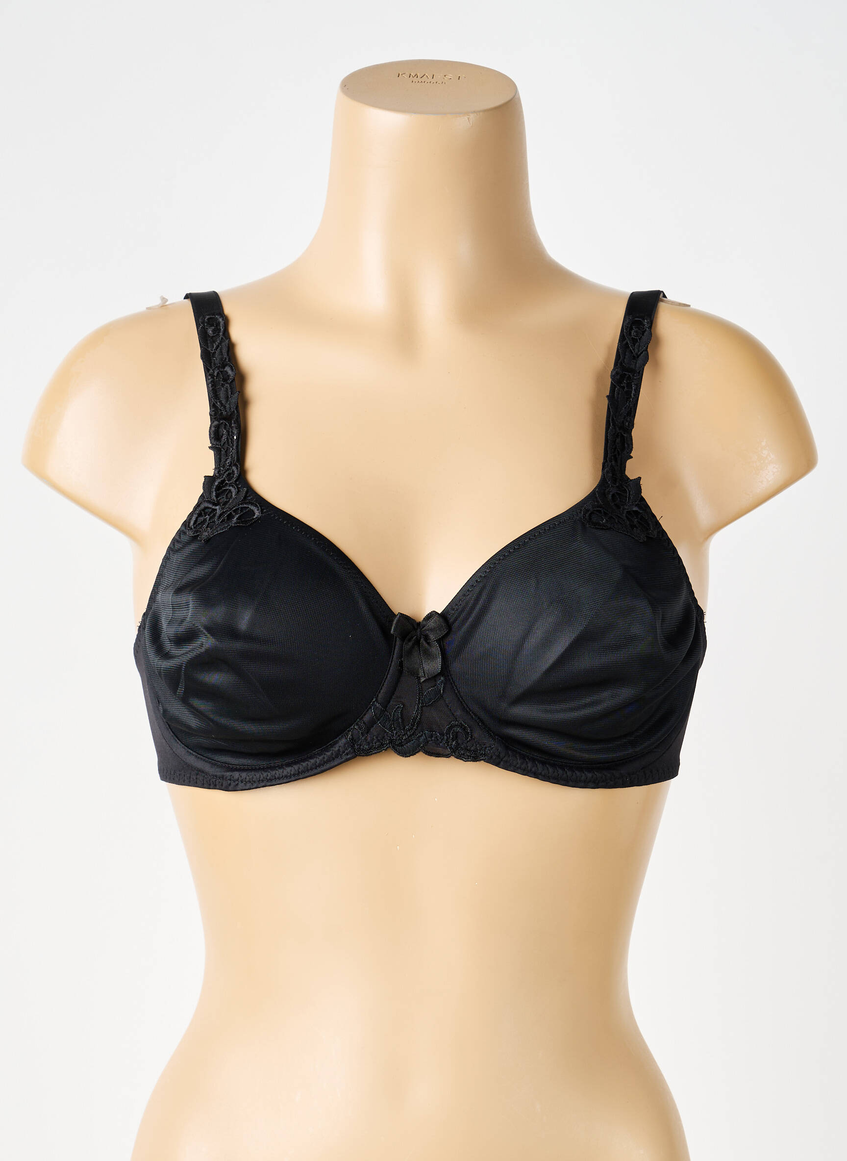 Soutien-gorge effet matière satinée haut soutien-gorge emboitant noir SIMONE PERELE femme