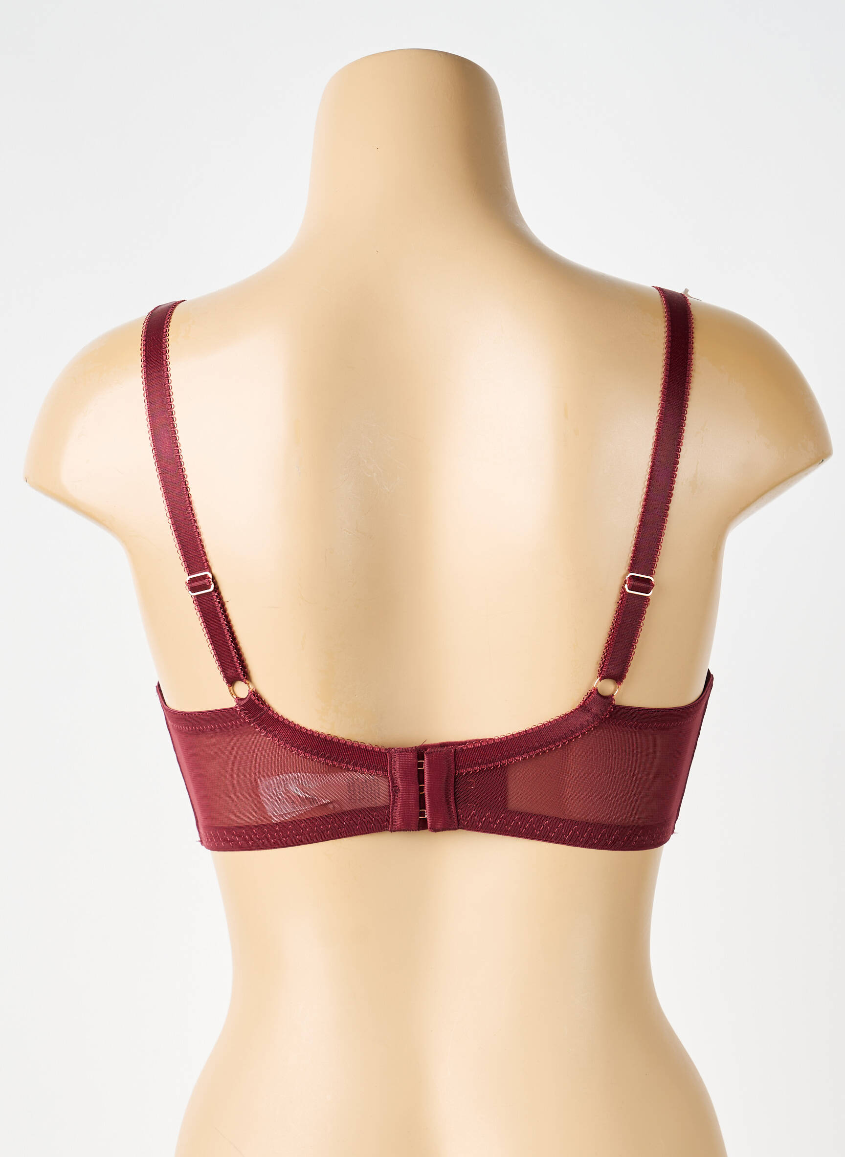 Soutien-gorge effet matière satinée haut soutien-gorge emboitant rouge DORINA femme