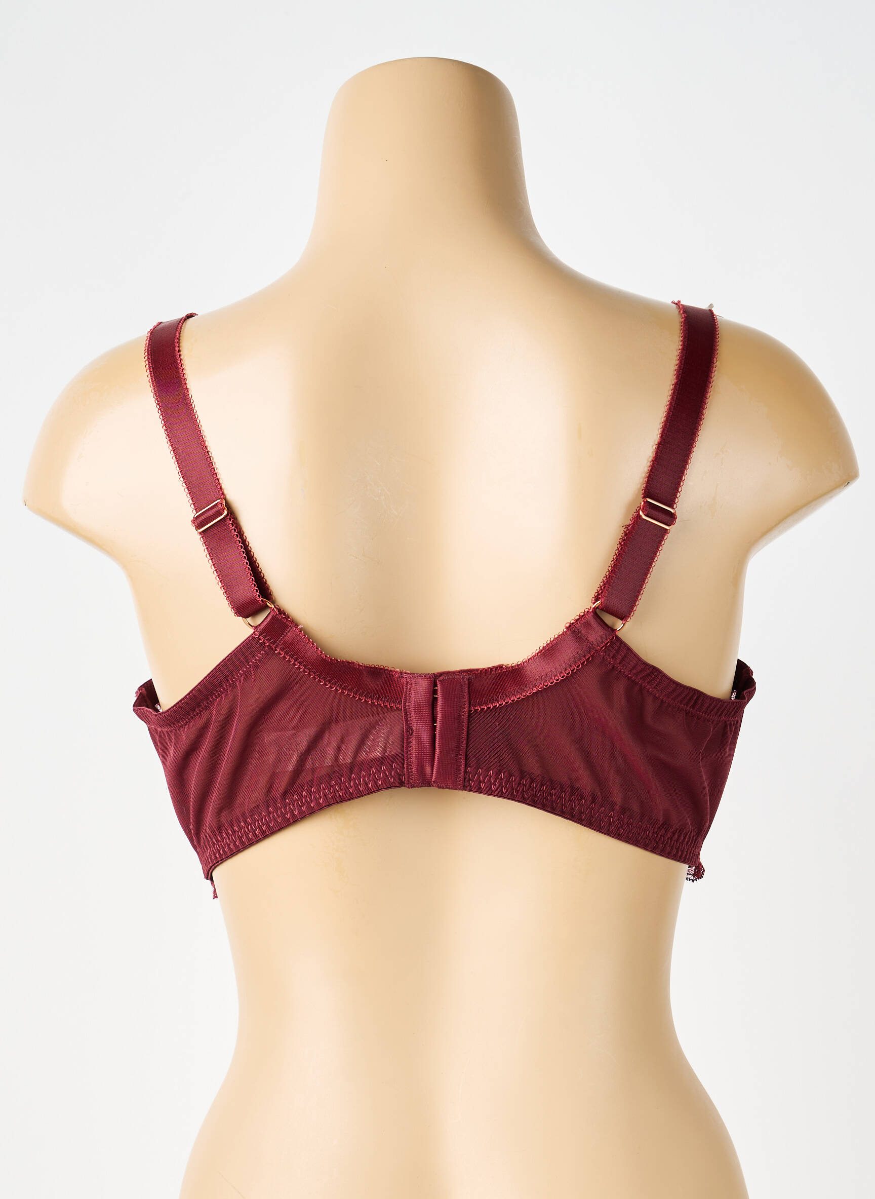 Soutien-gorge effet matière satinée haut soutien-gorge emboitant rouge DORINA femme