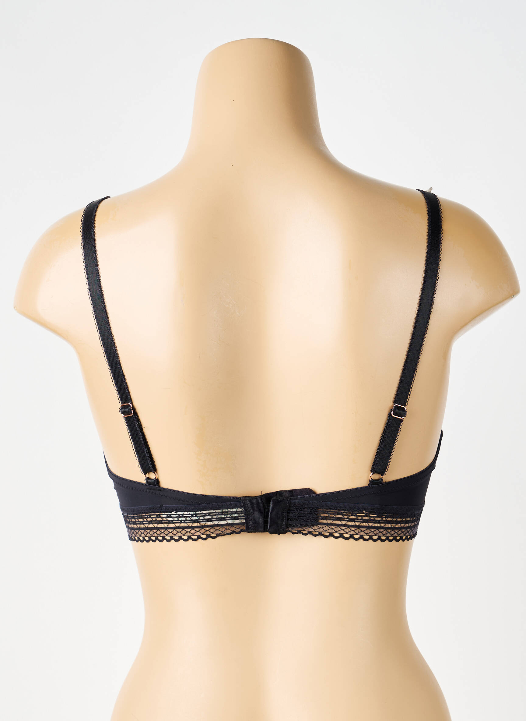 Soutien-gorge légère et transparente haut soutien-gorge emboitant noir DORINA femme