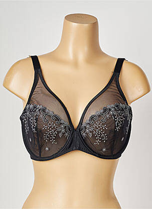 Soutien-gorge broderie haut soutien-gorge emboitant noir SIMONE PERELE femme