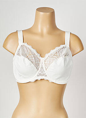 Soutien-gorge tissage dentelle haut soutien-gorge emboitant blanc SIMONE PERELE femme