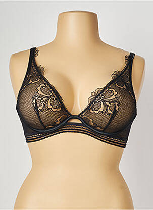 Soutien-gorge broderie haut soutien-gorge emboitant noir SIMONE PERELE femme
