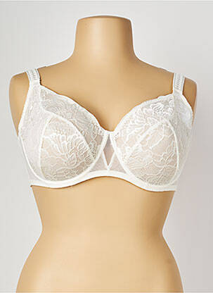 Soutien-gorge broderie haut soutien-gorge emboitant blanc SIMONE PERELE femme