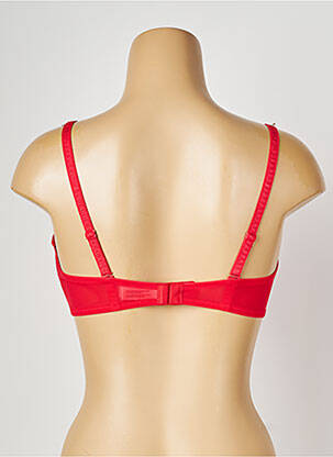 Soutien-gorge avec armature haut bandeau rouge VALEGE femme