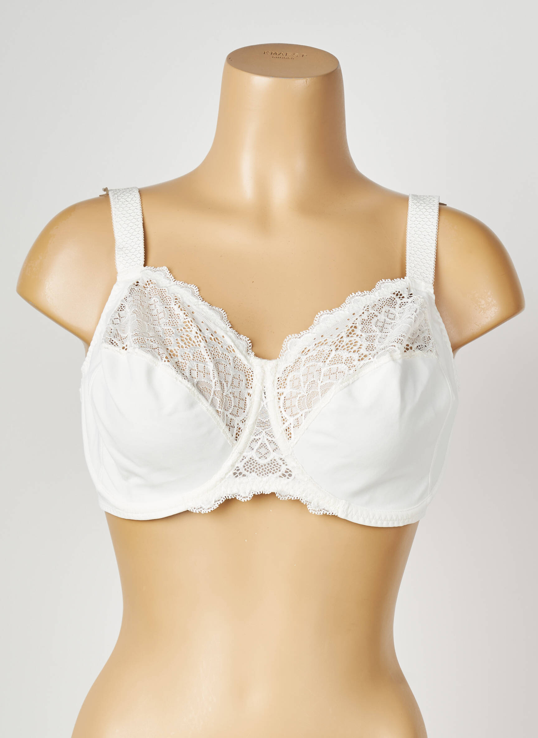 Soutien-gorge tissage dentelle haut soutien-gorge emboitant blanc SIMONE PERELE femme