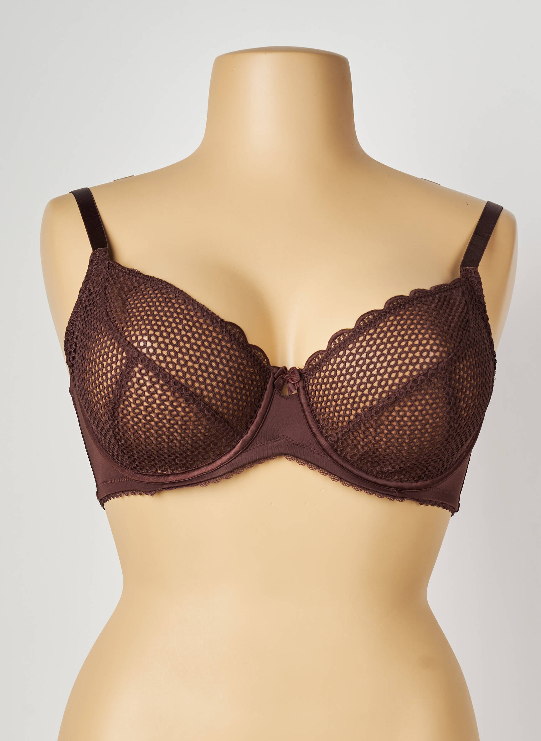 Soutien-gorge haut soutien-gorge emboitant haut soutien-gorge emboitant marron VALEGE femme
