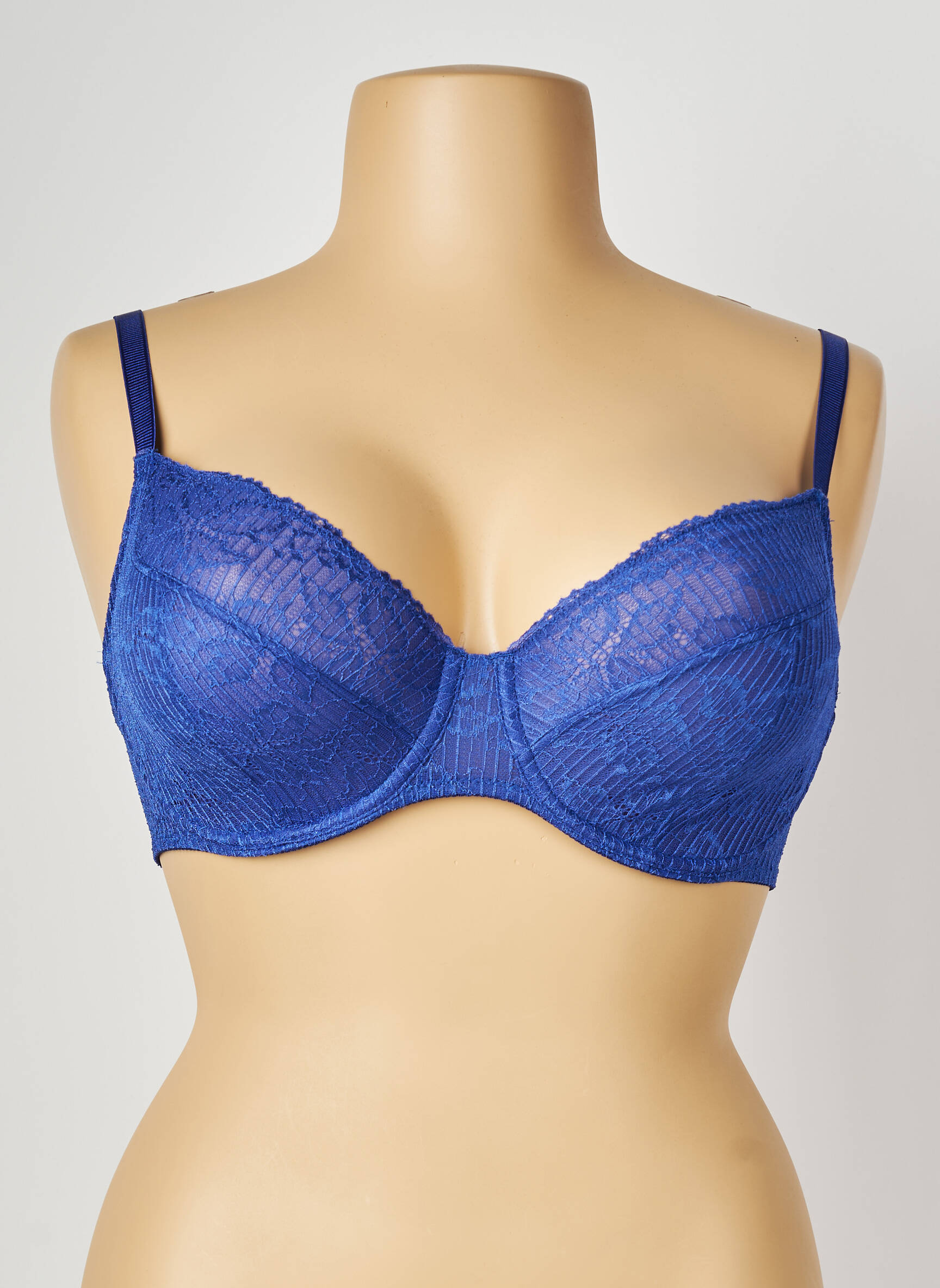 Soutien-gorge effet matière satinée haut soutien-gorge emboitant bleu PASSIONATA femme