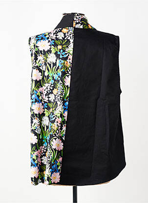 Gilet sans manche fermeture boutonnée sur le devant noir RHUM RAISIN femme
