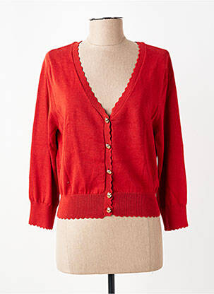 Gilet manches longues manches 3/4 rouge BANNED femme