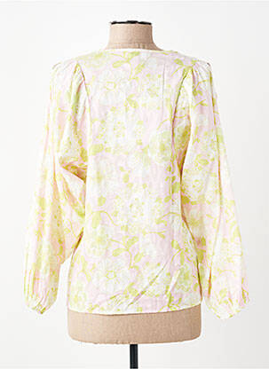Blouse tissage popeline manches longues vert BRIGITTE BARDOT femme