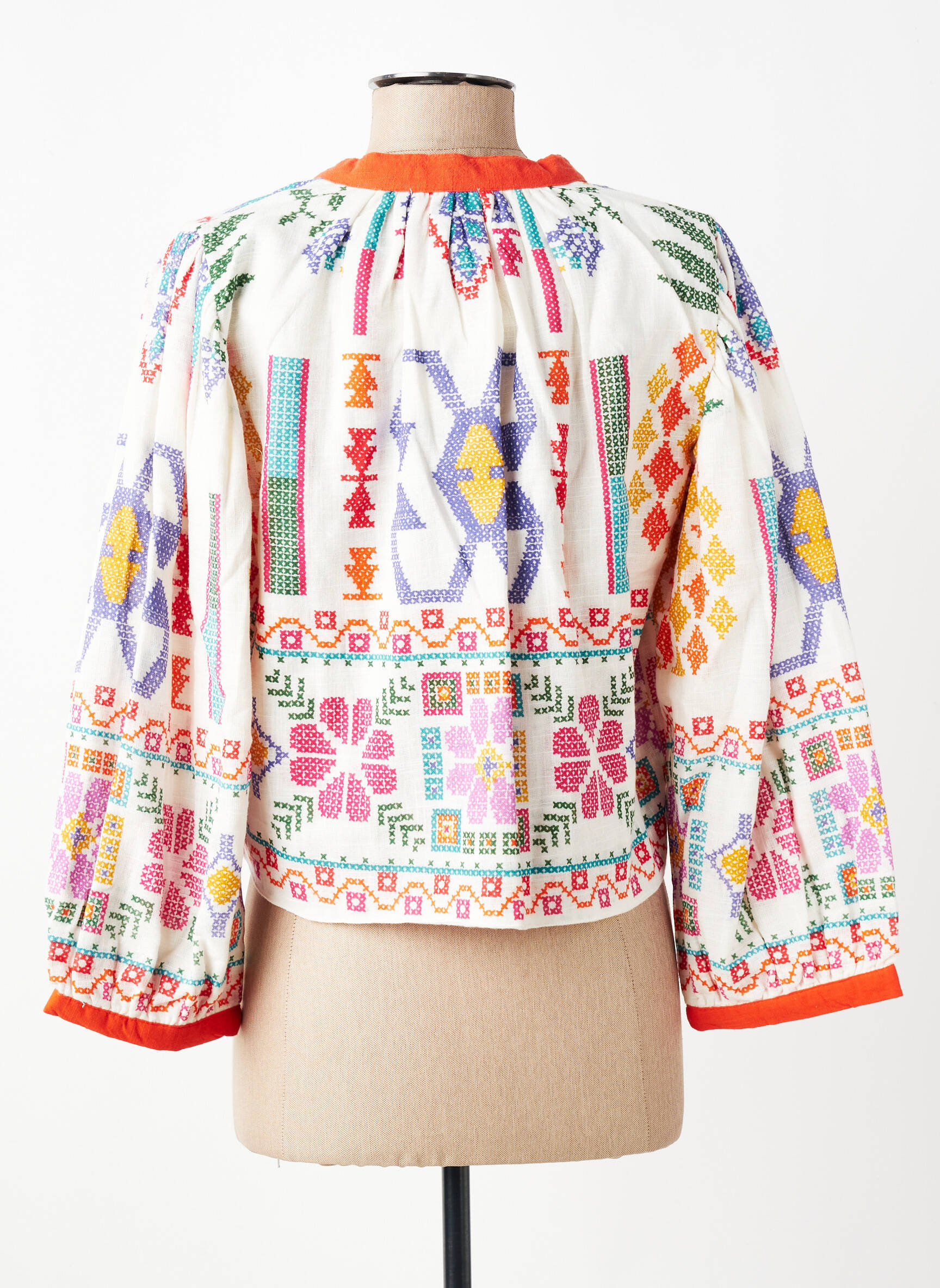 Veste chic tissage crêpe orange LUNA LLENA femme