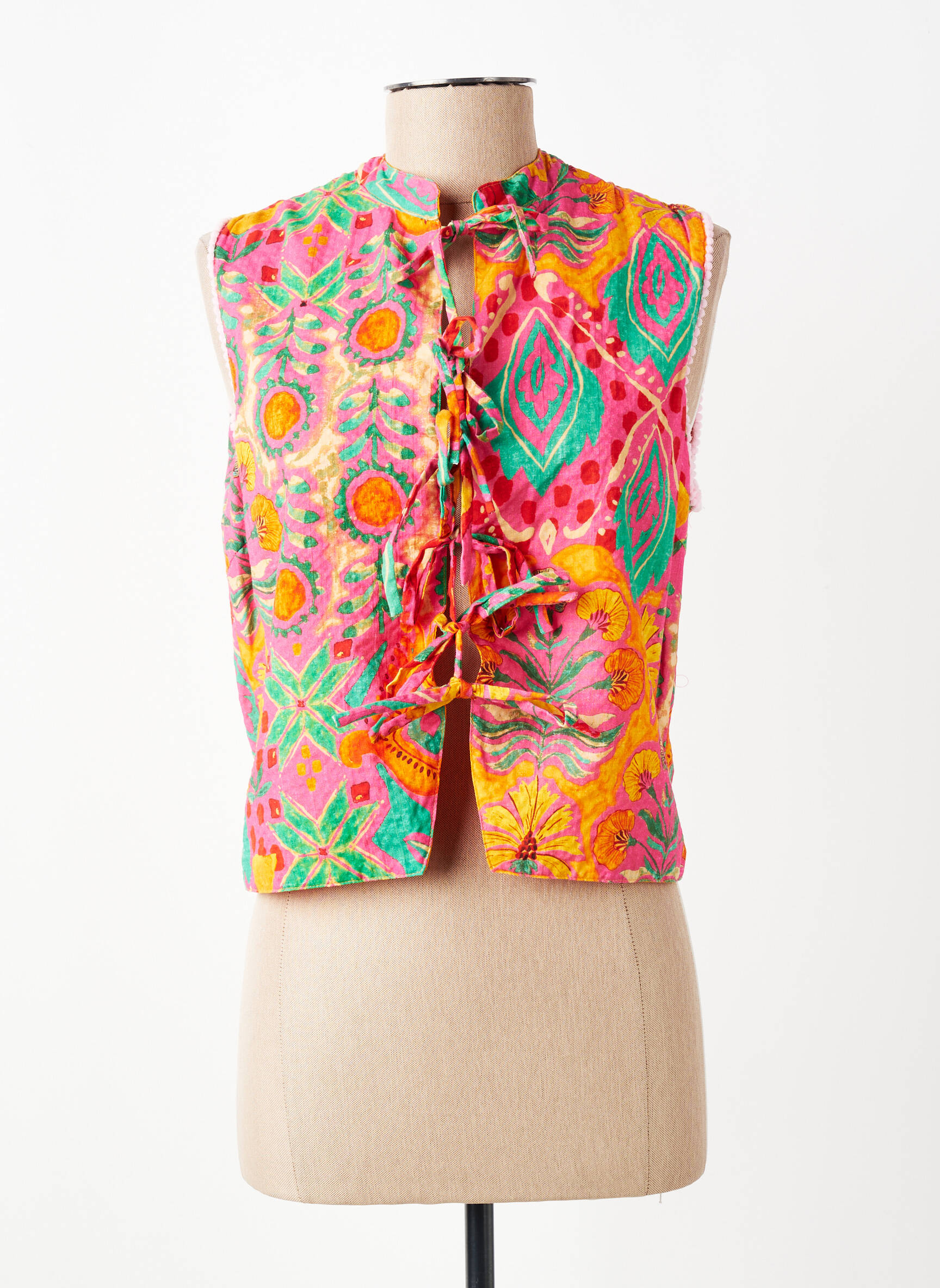 Gilet sans manche doublure orange RHUM RAISIN femme