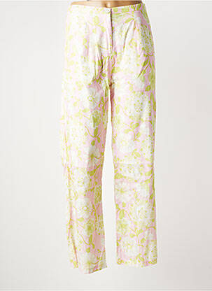 Pantalon droit tissage popeline taille normale vert BRIGITTE BARDOT femme
