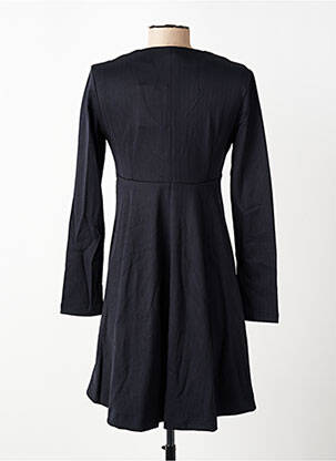 Robe courte coupe évasée manches longues noir COUTURIST femme