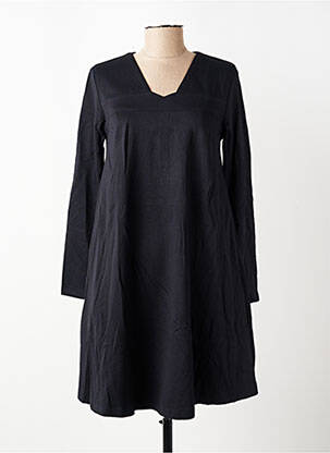 Robe courte coupe évasée manches longues noir COUTURIST femme