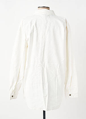 Chemisier coupe droite manches longues blanc COUTURIST femme