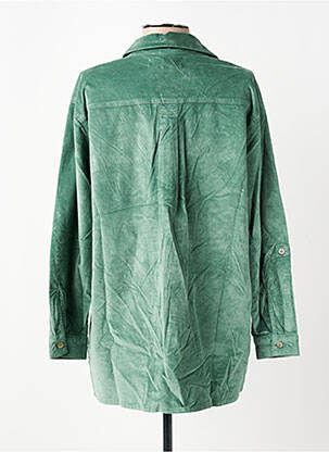 Chemisier coupe droite manches longues vert COUTURIST femme