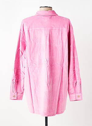 Chemisier coupe droite manches longues rose COUTURIST femme