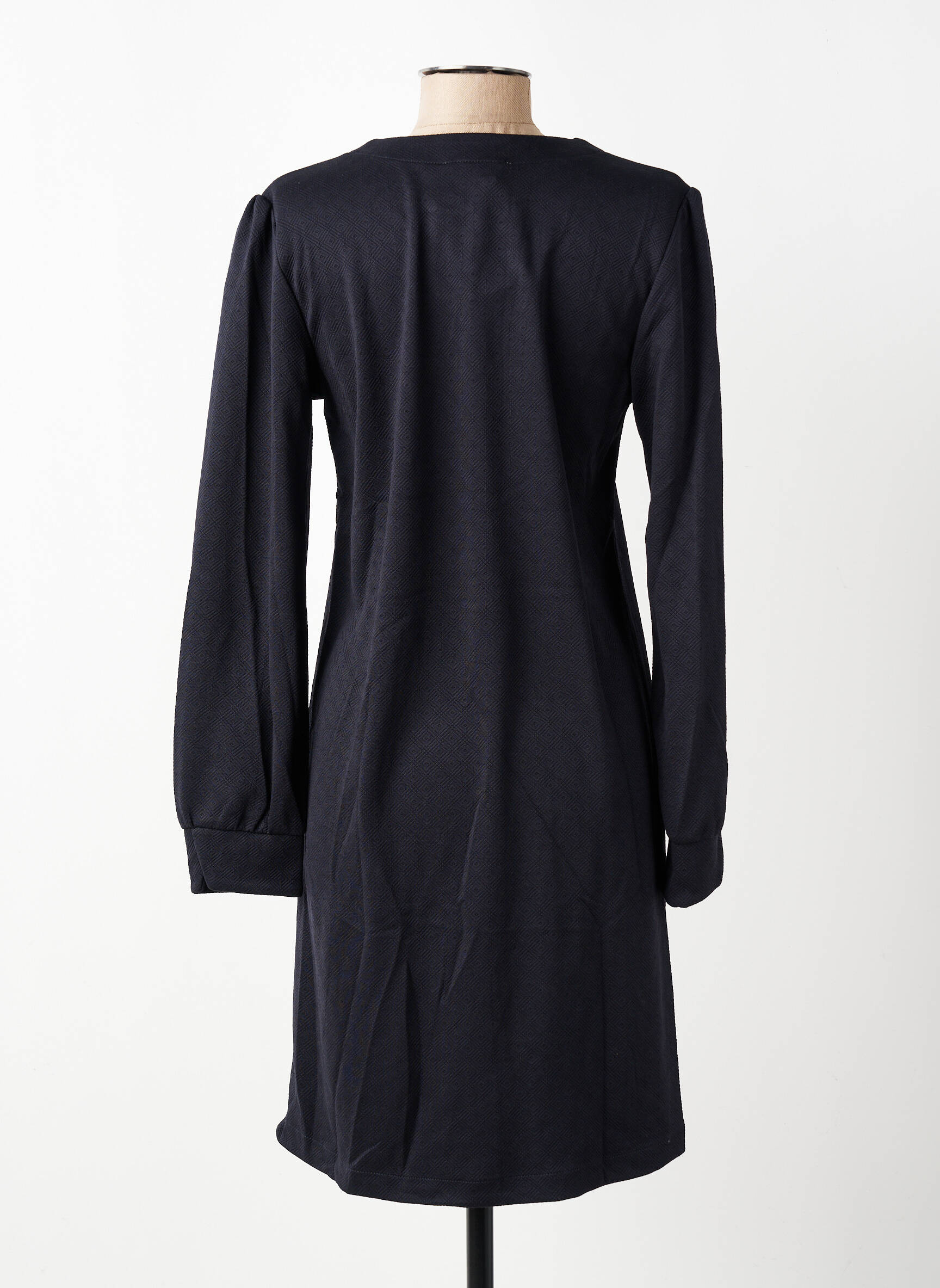 Robe mi-longue manches longues manches longues noir COUTURIST femme