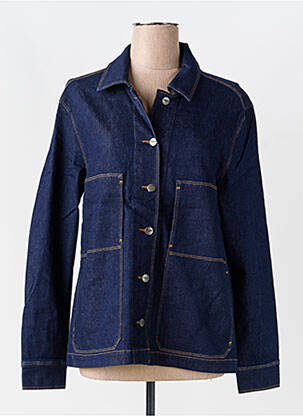 Veste casual fermeture boutonnée sur le devant bleu COUTURIST homme