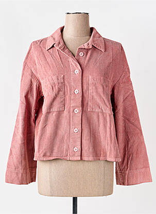 Veste casual coupe droite rose COUTURIST femme
