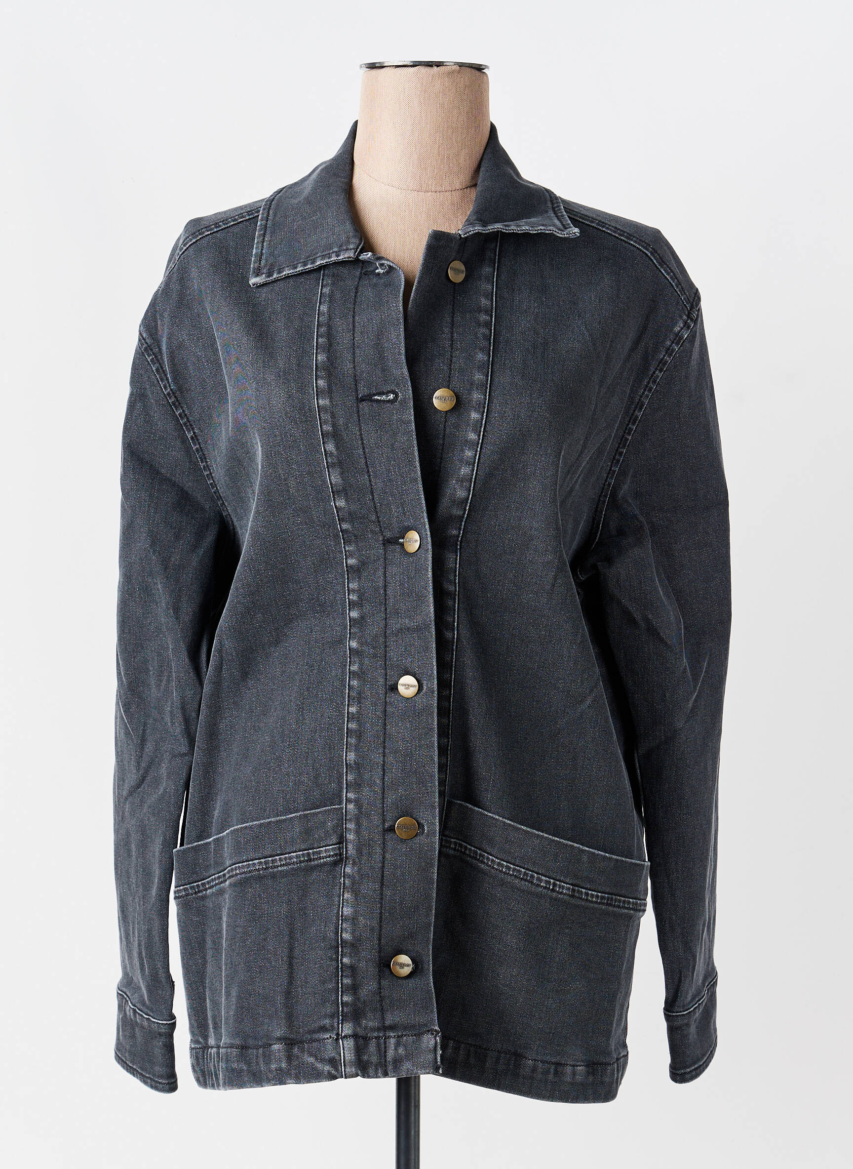 Veste casual coupe droite gris COUTURIST femme