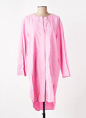Robe mi-longue manches longues manches longues rose COUTURIST femme