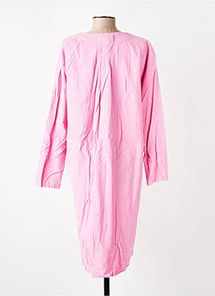 Robe mi-longue manches longues manches longues rose COUTURIST femme