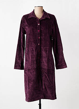 Robe mi-longue manches longues manches longues violet COUTURIST femme