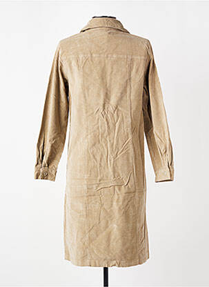 Robe courte manches longues manches longues beige COUTURIST femme